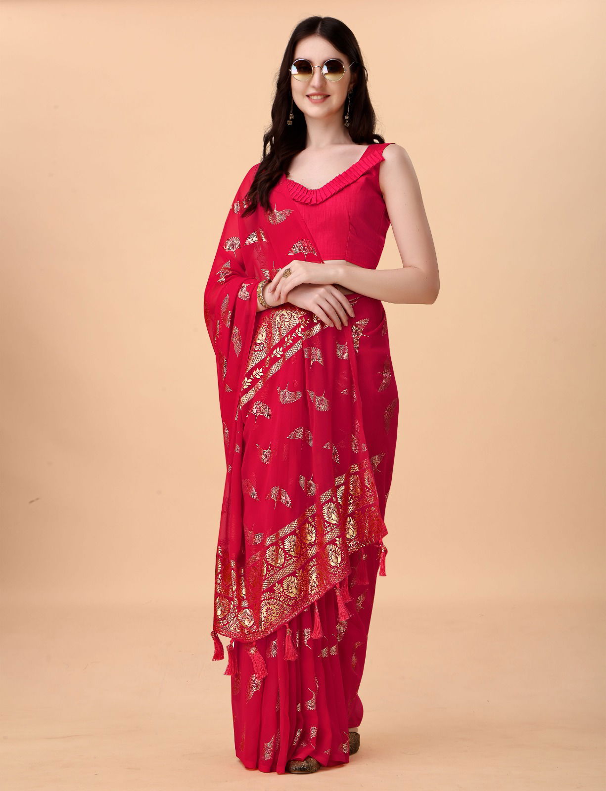 Dhruvi Butterfly Silk Designer Sarees Catalog